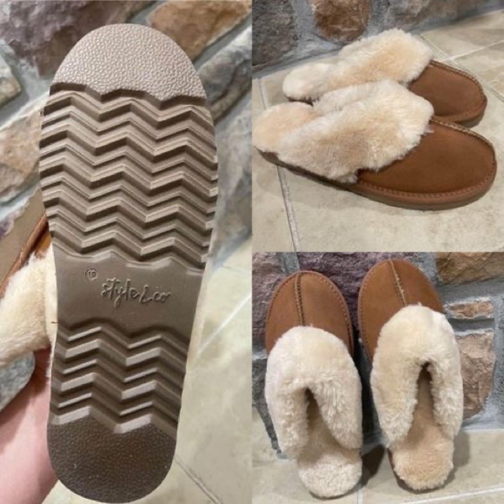 Style & Co Chestnut Slippers - women’s size 10  *NEVER WORN*